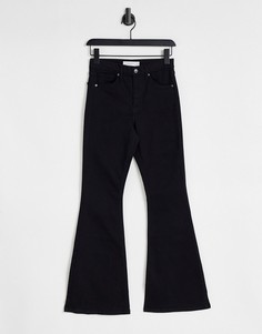 Черные расклешенные джинсы Topshop-Черный цвет