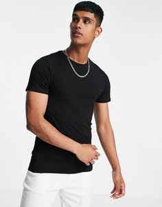 Черная обтягивающая футболка с короткими рукавами Burton-Черный цвет