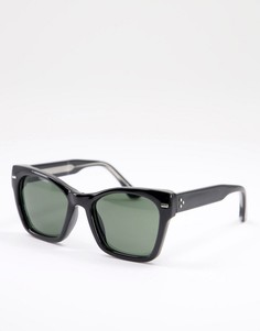 Женские солнцезащитные очки «кошачий глаз» в черной оправе Spitfire Camborne-Черный