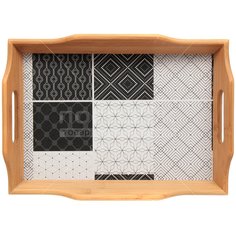 Поднос бамбук, 39х28х6 см, №1 КТ-ПД-01 Катунь