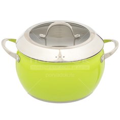 Кастрюля из нержавеющей стали Attribute GREENERY ASS824, 6 л