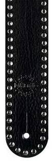 2 INCH CUSTOM ITALIAN STUDDED LEATHER STRAP (MEDIUM) BLACK DD3262M Dimarzio