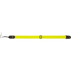 2 INCH NYLON STRAP W/LEATHER ENDS NEON YELLOW DD3100NY Dimarzio