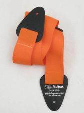 2 INCH NYLON STRAP W/LEATHER ENDS NEON ORANGE DD3100NOR Dimarzio