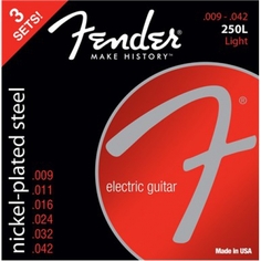 Super 250L NPS Ball End Strings (.009-.042) 3-Pack Fender