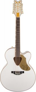GRETSCH G5022CWFE-12 Rancher Falcon Jumbo Cutaway White