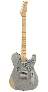 Brad Paisley Road Worn Telecaster Silver Sparkle Fender