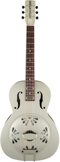 GRETSCH G9201 Honey Dipper Round-Neck, Brass Body Biscuit Cone Resonator Guitar, Shed Roof Finish