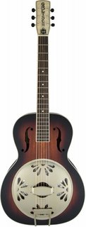 GRETSCH G9240 Alligator Red Round-Neck, Mahogany Body Biscuit Cone Resonator Guitar, 2-Color Sunburst