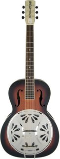 GRETSCH G9220 Bobtail Round-Neck A.E., Mahogany Body Spider Cone Resonator Guitar, FISHMAN Nashville Resonator Pickup, 2-Color Sunburst