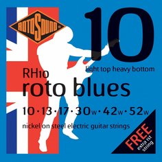 RH10 STRINGS NICKEL LIGHT TOP/HEAVY BOTTOM Rotosound