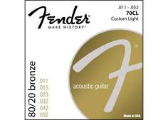 STRINGS NEW ACOUSTIC 70CL 80/20 BRONZE 11-52 Fender