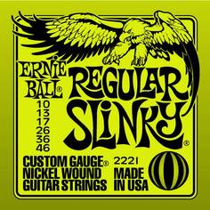 2221 Regular Slinky Nickel Wound Electric Guitar Strings - 10-46 Gauge Ernie Ball