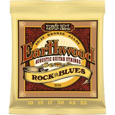 2008 Earthwood Rock and Blues w/Plain G 80/20 Bronze Acoustic Guitar Strings - 10-52 Gauge Ernie Ball