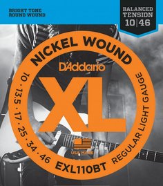 D&#039;ADDARIO EXL110BT NICKEL WOUND BALANCED TENSION REGULAR LIGHT 10-46 D'addario