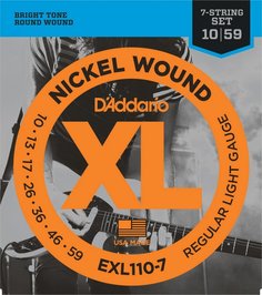 D&#039;ADDARIO EXL110-7 NICKEL WOUND 7-STRING REGULAR LIGHT 10-59 D'addario