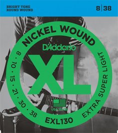 D&#039;ADDARIO EXL130 -PACK NICKEL WOUND SUPER LIGHT D'addario