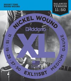 D&#039;ADDARIO EXL115BT NICKEL WOUND, BALANCED TENSION MEDIUM, 11-50 D'addario
