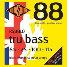 RS88LD BLACK NYLON FLATWOUND BASS STRINGS Rotosound
