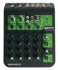 MIX 22 Миниатюрный микшерный пульт со встроенным аудиоинтерфейсом ECO Green