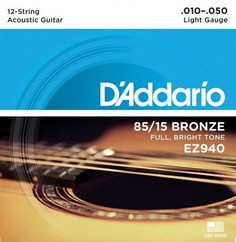 D&#039;ADDARIO EZ940 SET ACOU GTR 85/15 LITE 12STR D'addario