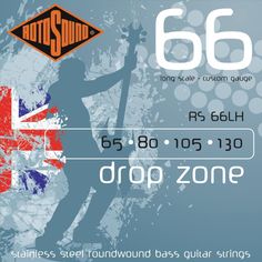 RS66LH BASS STRINGS STAINLESS STEEL Rotosound