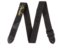BLACK STRAP/YELLOW LOGO Fender