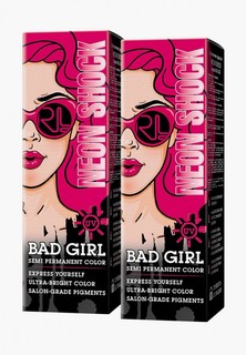 Краска для волос Bad Girl неоновый розовый Neon Shock, 150 мл х 2 шт.