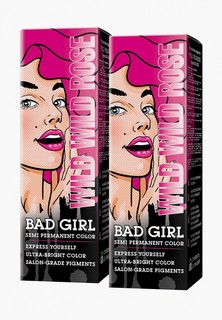 Краска для волос Bad Girl Wild Wild Rose (розовый), 150 мл х 2 шт.