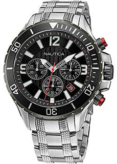 Швейцарские наручные мужские часы Nautica NAPNSS124. Коллекция NST Chronograph