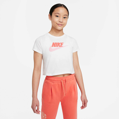 Подростковая футболка Sportswear Cropped Futura Tee Nike