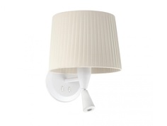 Бра с ридером samba (faro) бежевый 21x29x26 см.