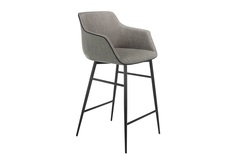 Полубарный стул a116tab (angel cerda) серый 60x96x57 см.