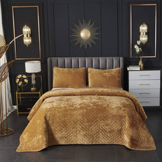 Покрывало Sofi De Marko Фернанд горчичное 240х260 см