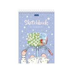 Блокнот SketchBook Hatber Лето на велосипеде А5ф 32 л