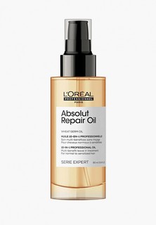 Масло для волос LOreal Professionnel L'Oreal Serie Expert 10в1 Absolut Repair Gold для восстановления поврежденных волос, 90 мл