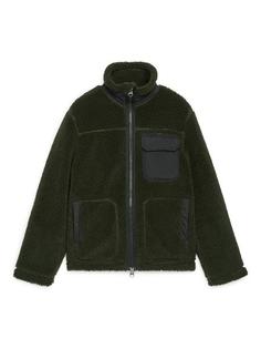 Смесовая шерстяная куртка из искусственного меха Arket