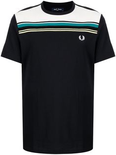 FRED PERRY футболка в полоску с логотипом