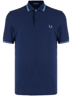 FRED PERRY рубашка поло с монограммой