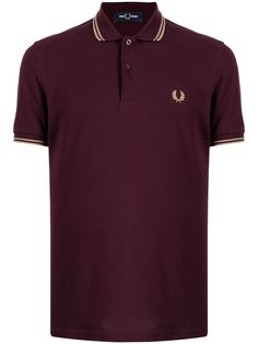 FRED PERRY рубашка поло с монограммой