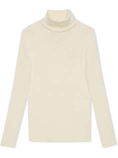Gucci Kids водолазка с логотипом GG