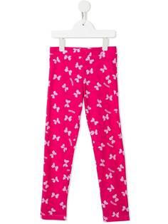 Moschino Kids легинсы с принтом и эластичным поясом