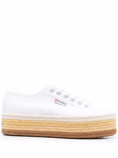 Superga кеды 2790 на плетеной платформе