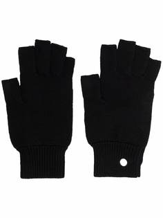 Rick Owens перчатки-митенки с застежкой на кнопке