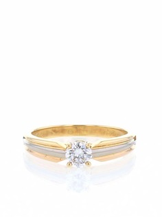 Cartier золотое кольцо 2000-го года с бриллиантом