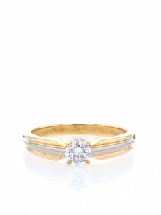 Cartier золотое кольцо 2000-го года с бриллиантом