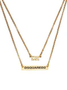 Dsquared2 многослойное колье с логотипом