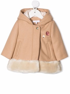 Chloé Kids пальто с капюшоном
