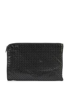 Bottega Veneta Pre-Owned клатч с плетением Intrecciato