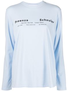 Proenza Schouler White Label футболка с логотипом